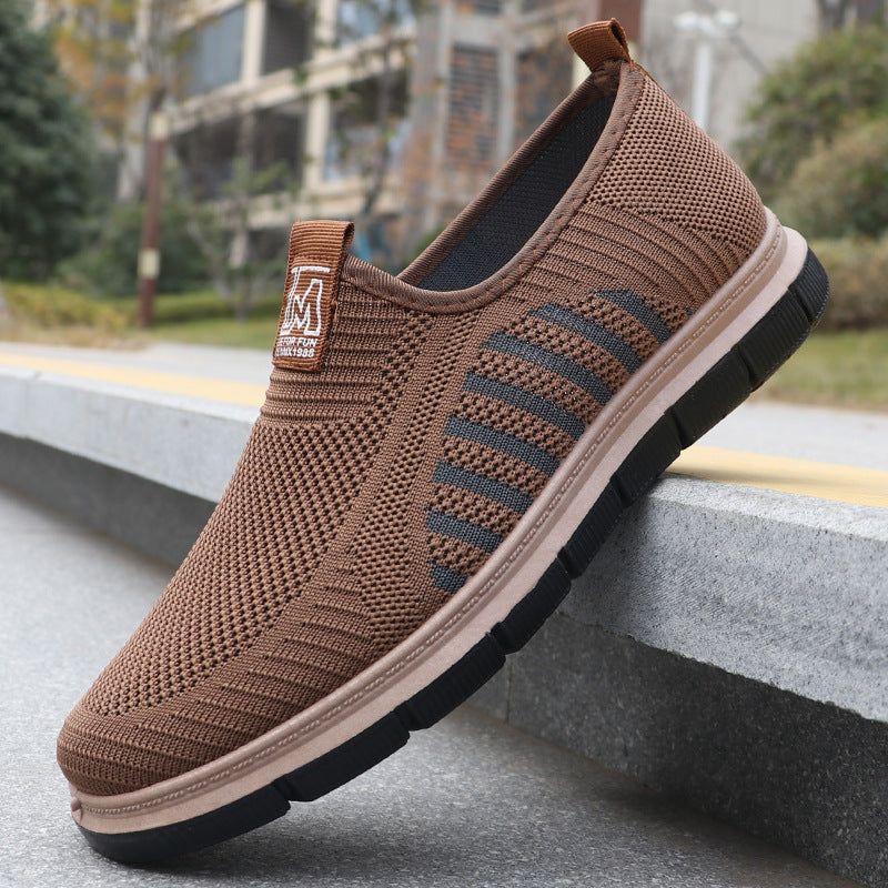 Zapatillas slip-on para hombre — Diseño casual con suela blanda y punta redonda