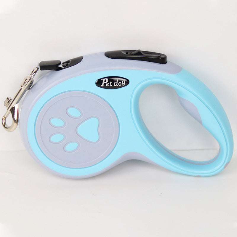 Correa retráctil para perros – freno automático de 1 clic y diseño ergonómico