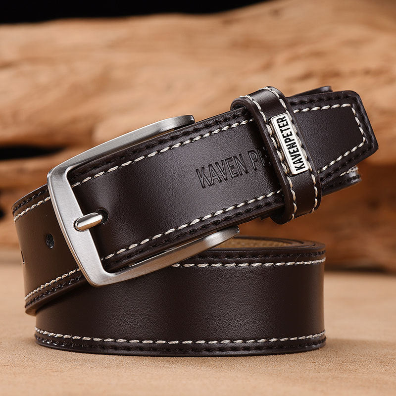 Cinturón de cuero genuino para hombre – diseño clásico y versátil