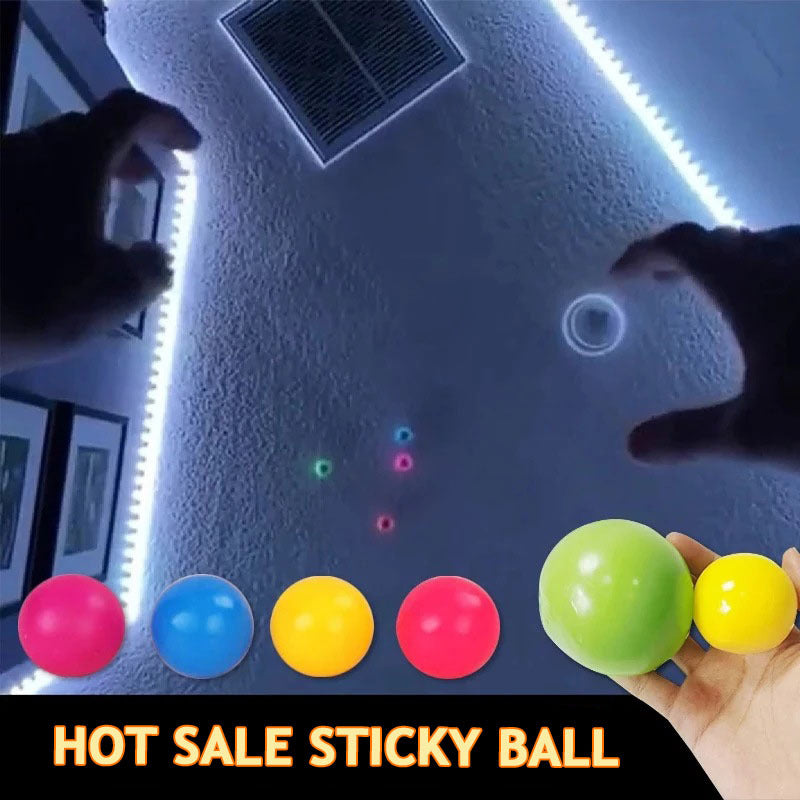 Bola Pegajosa Luminosa Glow In The Dark – Juguete Antiestrés y de Coordinación Infantil