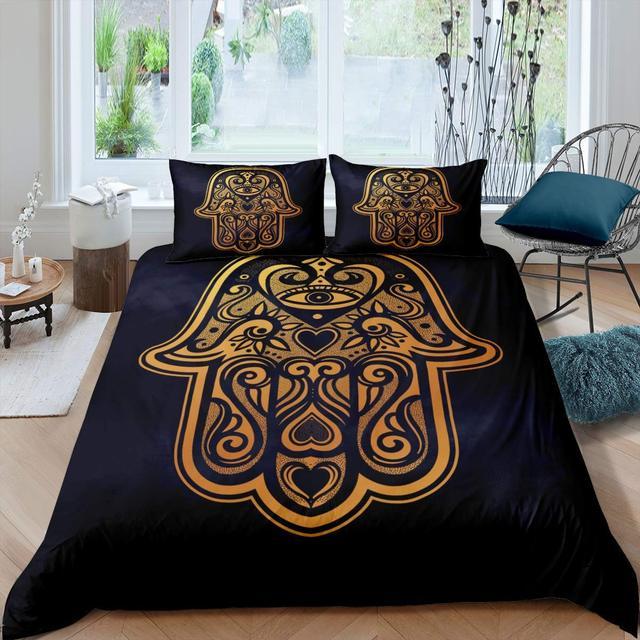 Juego de Cama Bordado Artesanal – Sábanas Modernas y Elegantes