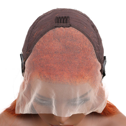 Peluca frontal de encaje de cabello humano 100 % natural con ondas suaves