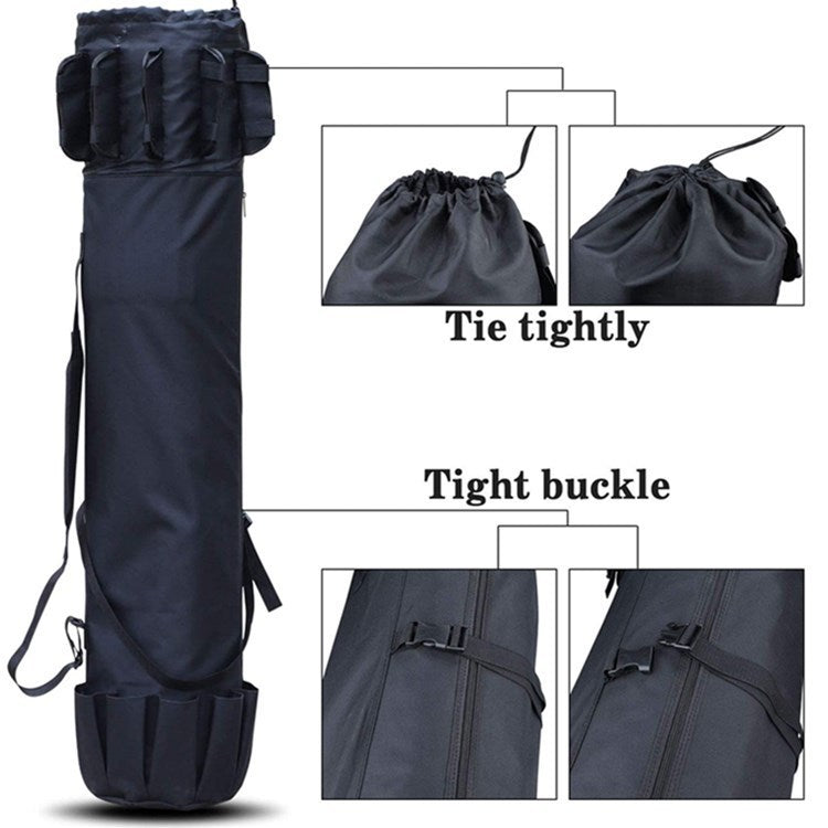 Bolsa cilíndrica de pesca multifuncional – porta cañas y accesorios impermeable Oxford 600D