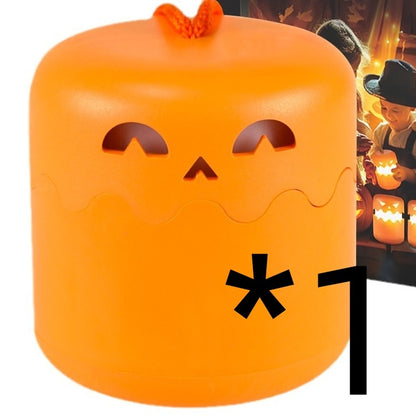 Lámpara Calabaza Plegable – Luz Nocturna Portátil Decorativa de Halloween