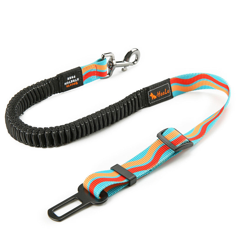 Cinturón de seguridad ajustable para perros – Nylon resistente y compatible con vehículos