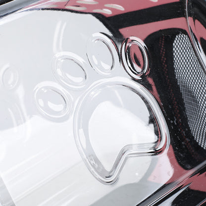 Mochila transparente para gatos – Diseño moderno en EVA + cuero PU con ventilación óptima