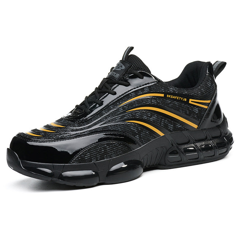 Zapatos de seguridad en PU para hombre — Protección antiperforación y puntera de acero