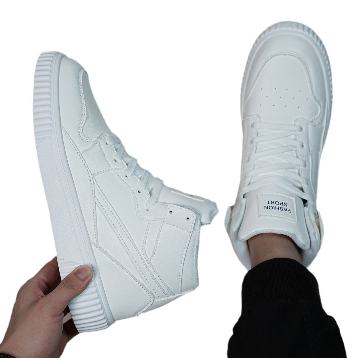 Zapatillas casual para hombre – Diseño versátil en color blanco