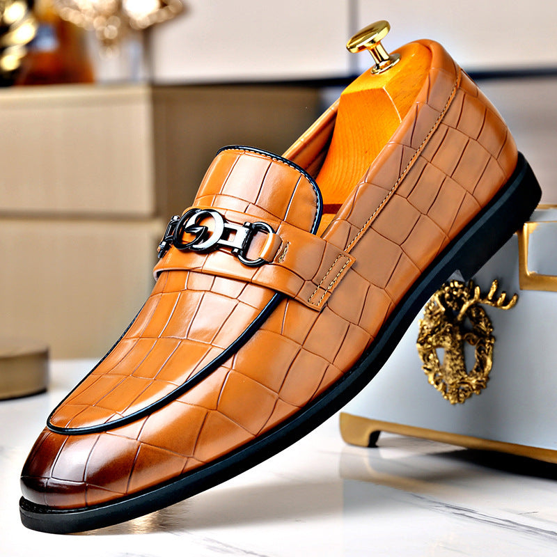 Mocasines casuales hombre – Hebilla metálica estilo juvenil