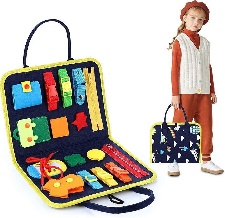 Libro Sensorial Montessori Infantil de Fieltro – Juguete Educativo