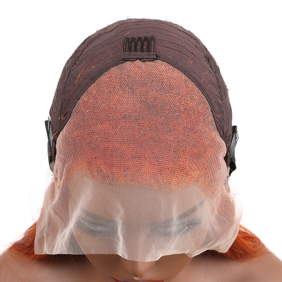 Peluca frontal de encaje de cabello humano 100 % natural con ondas suaves