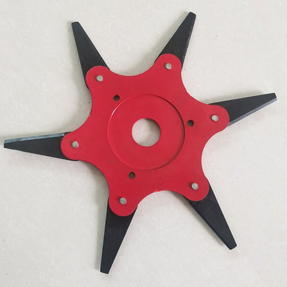 Cabezal de corte con hojas de acero manganeso – 6 cuchillas resistentes para desmalezadora