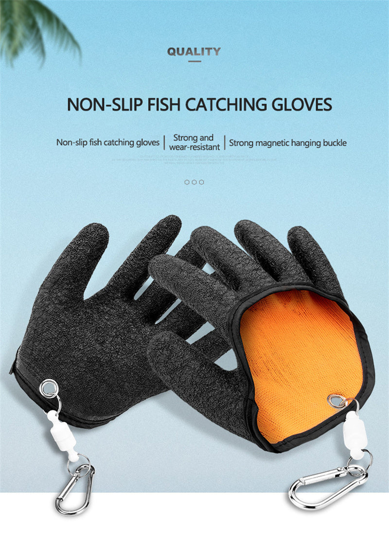 Guantes de pesca profesionales antideslizantes – protección y agarre seguro
