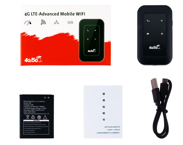 Router WiFi portátil 4G con batería de larga duración – hasta 10 dispositivos