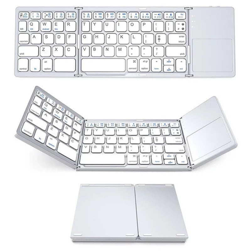 Teclado inalámbrico plegable – Mini teclado Bluetooth multifunción