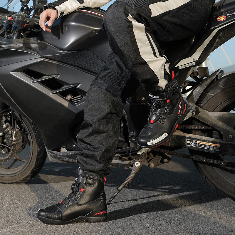 Botas de moto impermeables para hombre – Antideslizantes y con amortiguación