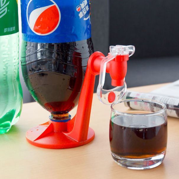 dispensador de bebidas invertido de plástico para botellas estándar, uso doméstico y eventos