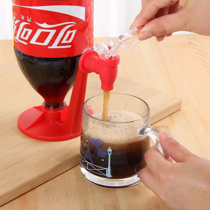 dispensador de bebidas invertido de plástico para botellas estándar, uso doméstico y eventos