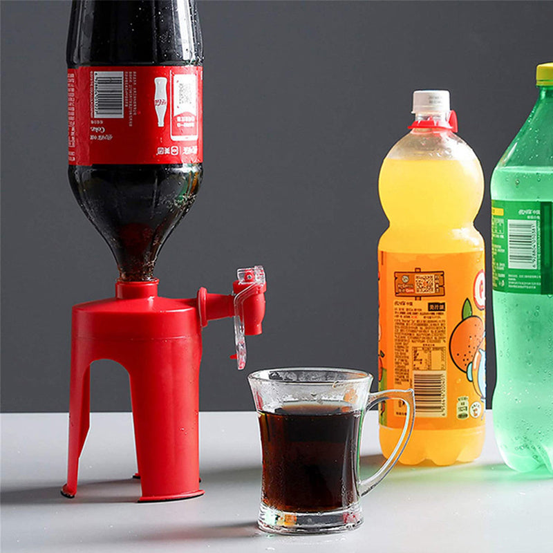 dispensador de bebidas invertido de plástico para botellas estándar, uso doméstico y eventos