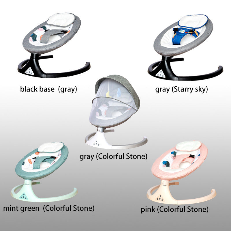 Cuna Mecedora Eléctrica Ajustable para Bebés – Con Bluetooth, Música y Control Remoto