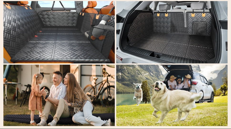 Car pet mat trasera impermeable y antideslizante – protección para coche y comodidad para mascotas
