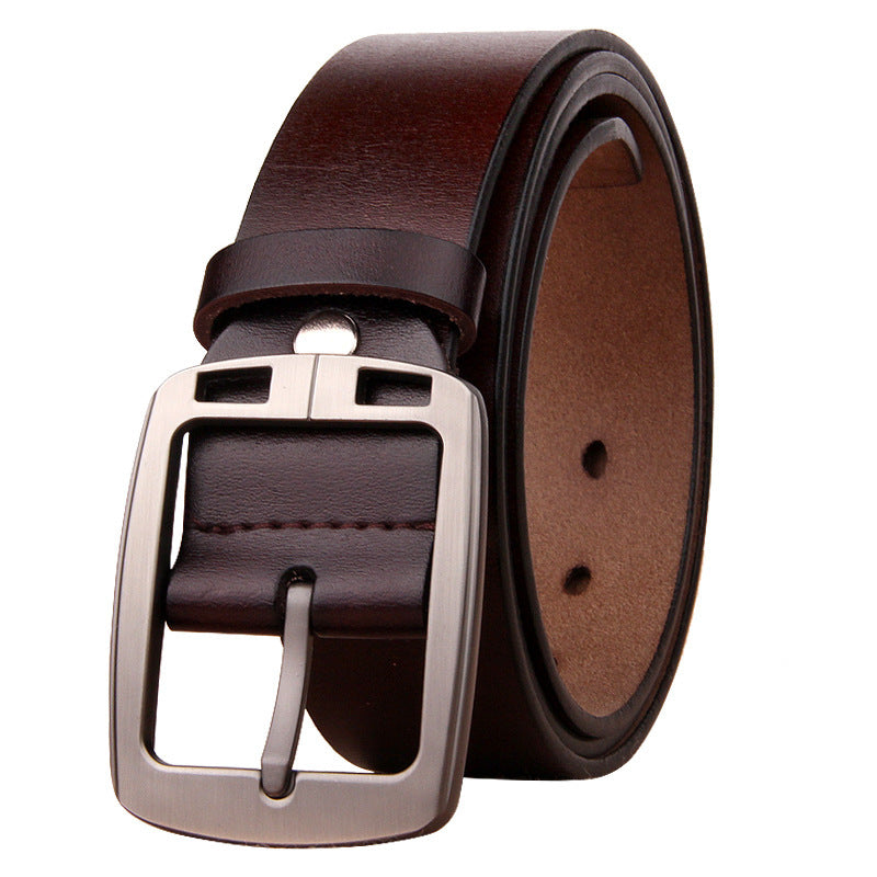 Cinturón de cuero genuino para hombre – estilo retro y elegante