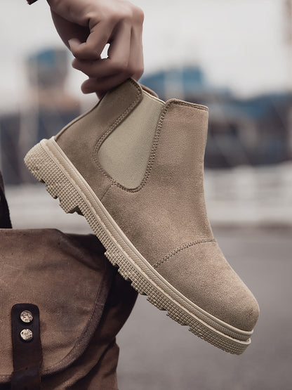 Botines retro para hombre – Plataforma media y estilo urbano