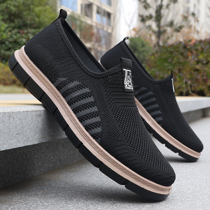 Zapatillas slip-on para hombre — Diseño casual con suela blanda y punta redonda