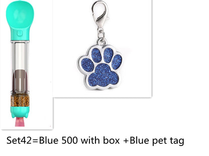 Botella de agua multifuncional para perros – Portátil, ligera y a prueba de fugas