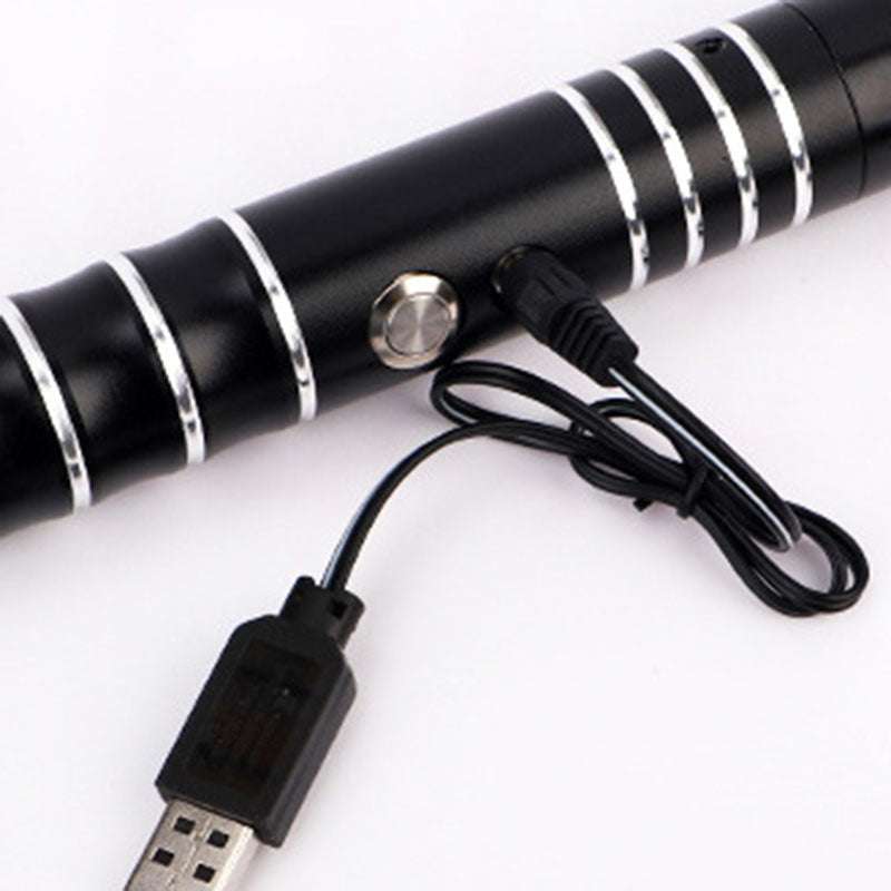 Espada Láser RGB 2 en 1 con Sonido y Luces LED – Recargable por USB