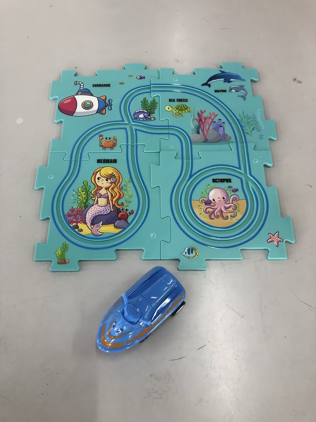 🚂🧩 Pista Eléctrica de Puzzle para Niños – DIY Creativo + Coche Automático – Tendencia 2026 ⚡👧👦