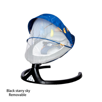 Cuna Mecedora Eléctrica Ajustable para Bebés – Con Bluetooth, Música y Control Remoto