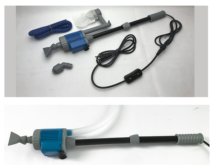 Cambiador de agua eléctrico multifuncional para acuarios – Succión potente y limpieza profunda