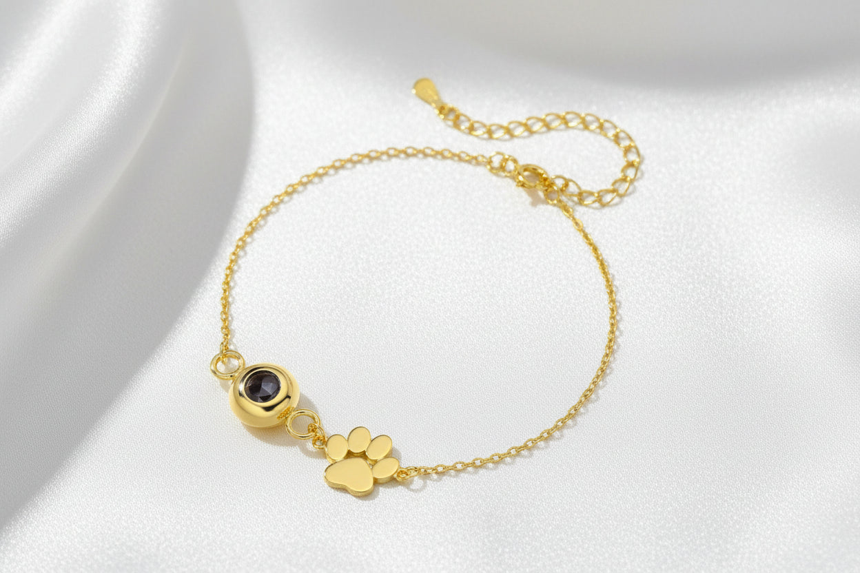 Pulsera de Huella Personalizable  Acero de Titanio