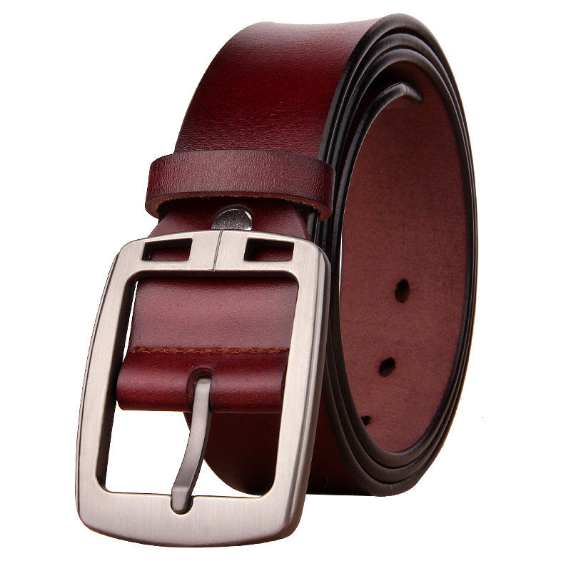 Cinturón de cuero genuino para hombre – estilo retro y elegante