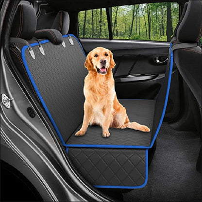 Funda de asiento de coche para perros con ventana de malla – hamaca impermeable y antideslizante