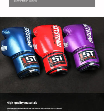 Guantes de boxeo profesionales – Entrenamiento sanda para hombre y mujer