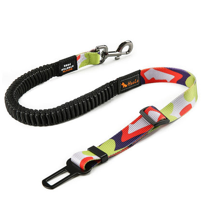 Cinturón de seguridad ajustable para perros – Nylon resistente y compatible con vehículos