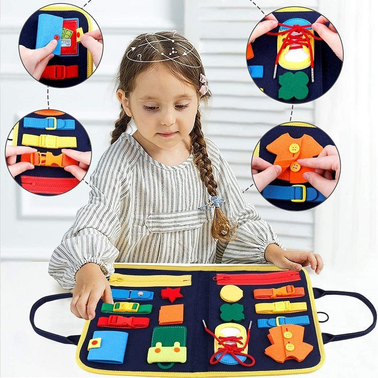Libro Sensorial Montessori Infantil de Fieltro – Juguete Educativo