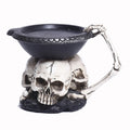 Bandeja Decorativa con Tres Fantasmas – Portavelas de Resina para Halloween