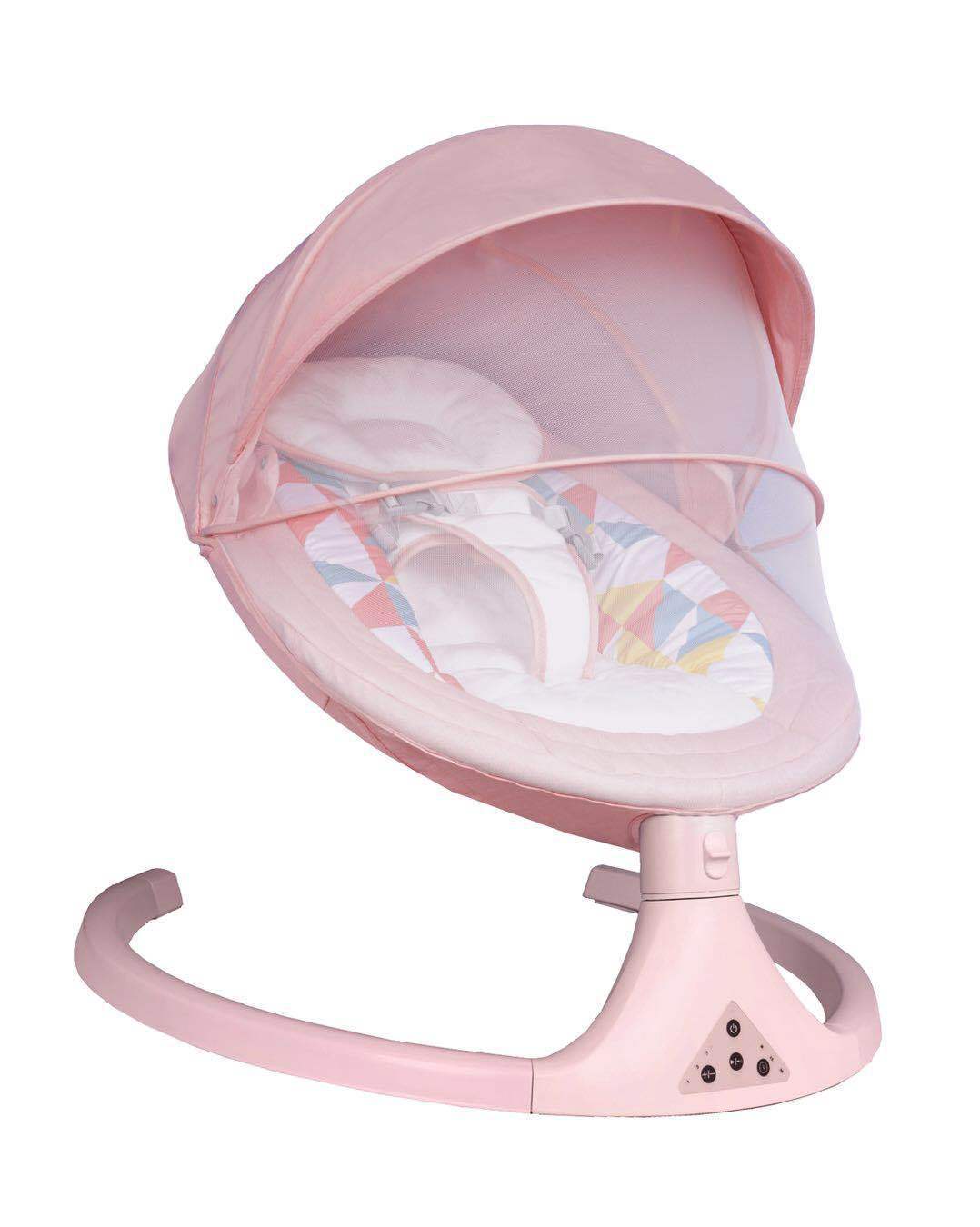 Cuna Mecedora Eléctrica Ajustable para Bebés – Con Bluetooth, Música y Control Remoto