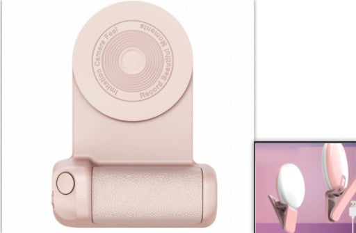 Soporte magnético multifuncional para móvil con mando Bluetooth y rotación 360 grados