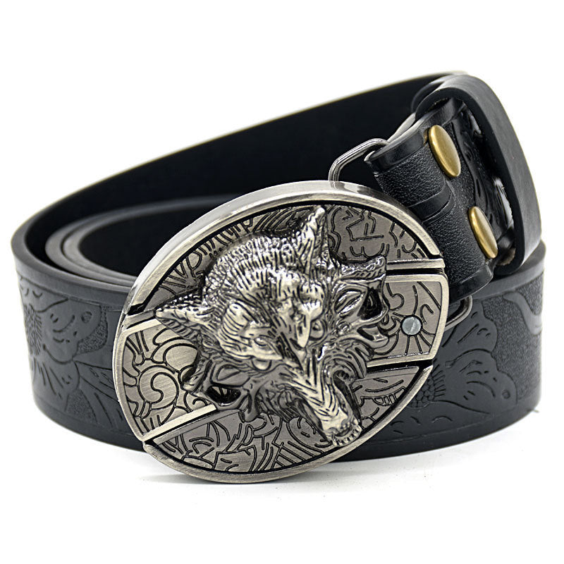 Cinturón casual para hombre – hebilla lisa con diseño original