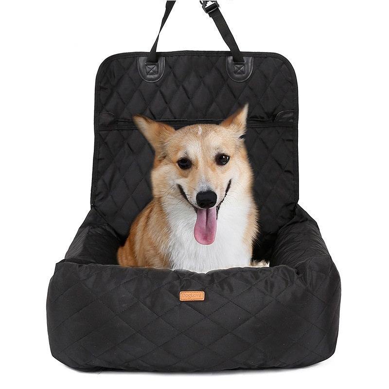 Cama transportadora 2 en 1 para mascotas – Asiento de coche plegable e impermeable