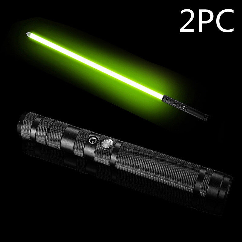 Espada Láser RGB 2 en 1 con Sonido y Luces LED – Recargable por USB