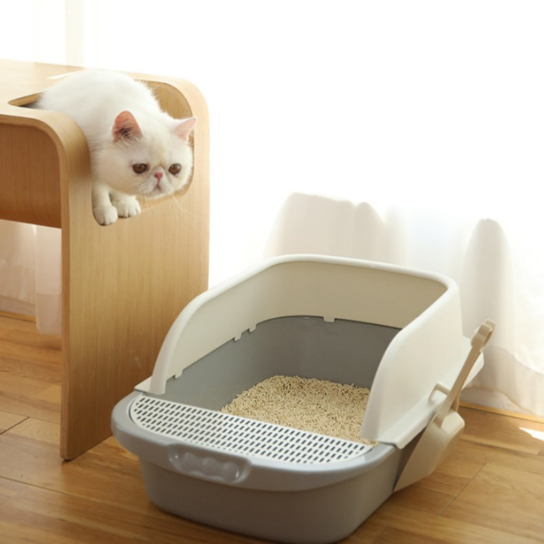 Bandeja sanitaria semicerrada para gatos – Higiénica, cómoda y apta hasta 18 kg