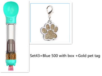 Botella de agua multifuncional para perros – Portátil, ligera y a prueba de fugas