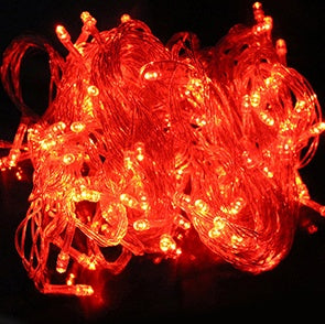 guirnalda de luces LED multicolor de 10 m con 100 bombillas mini IP44 para decoración navideña interior y exterior