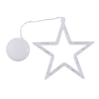 lámpara LED navideña de ventosa con luz cálida y diseño decorativo para ventanas y superficies lisas de 70 cm