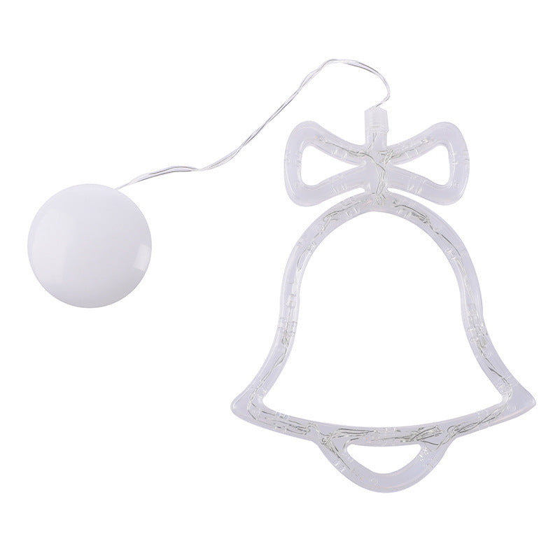 lámpara LED navideña de ventosa con luz cálida y diseño decorativo para ventanas y superficies lisas de 70 cm